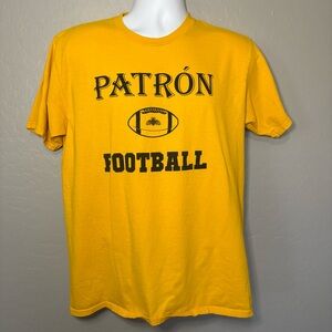 Patron Football Black‎ Yellow TShirt Size Large
